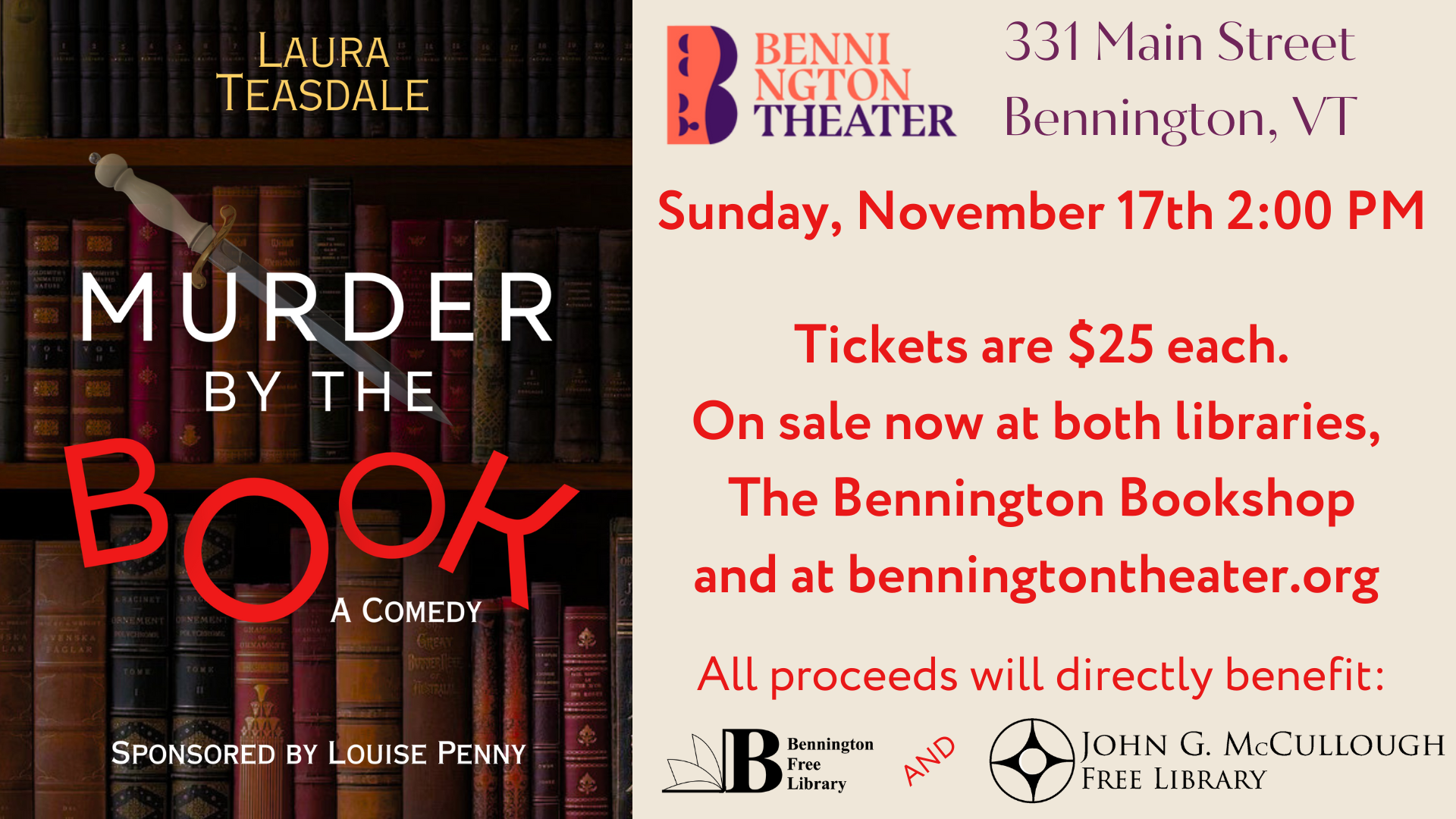 Murder by the Book - benefit play