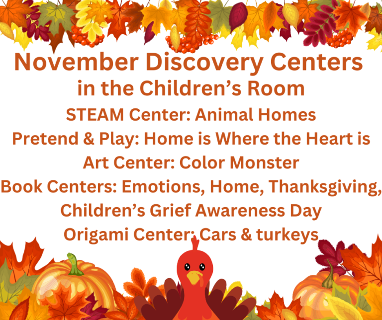 November Discovery Centers