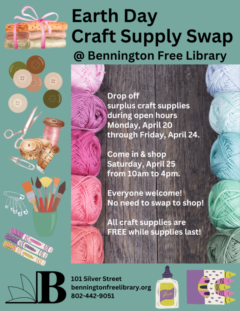 Earth Day Craft Supply Swap April 25
